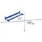 Vestil Blue Steel Medium Duty Cantilever Brace Set 35"W x 36"L x 6"H MB-C-8-36 - alternate 2